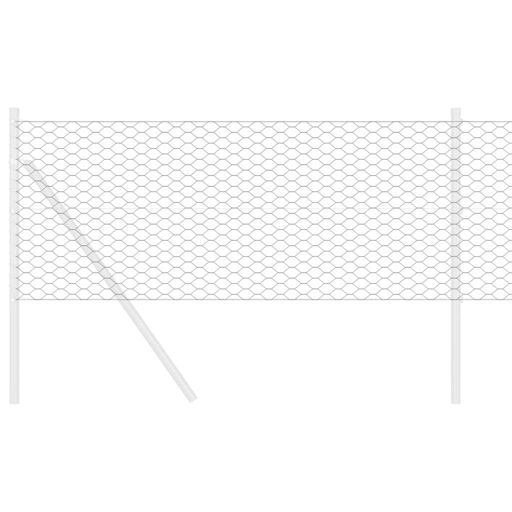 Hexagonzaun Grau 0,6 x 100 m Stahl