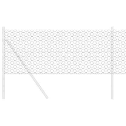 Hexagonzaun Grau 0,6 x 100 m Stahl