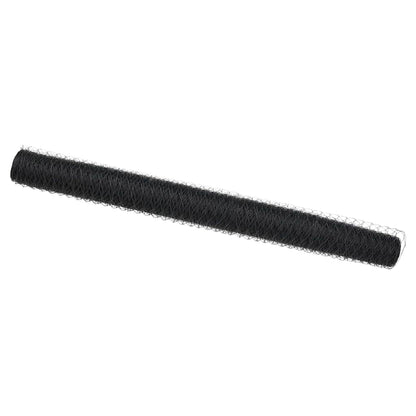 Sechseckgeflechtzaun Grau 1 x 100 m Stahl