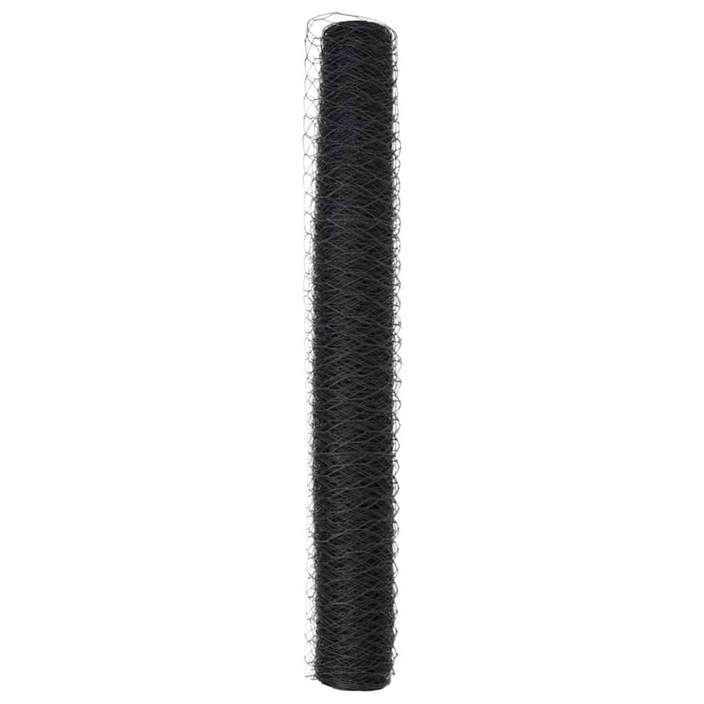 Sechseckgeflechtzaun Grau 1.2 x 100 m Stahl