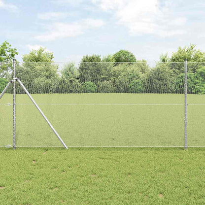 Sechseckgeflechtzaun Silber 1.4 x 50 m Verzinkter Stahl