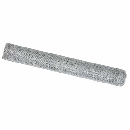 Sechseckgeflechtzaun Silber 1.4 x 50 m Verzinkter Stahl