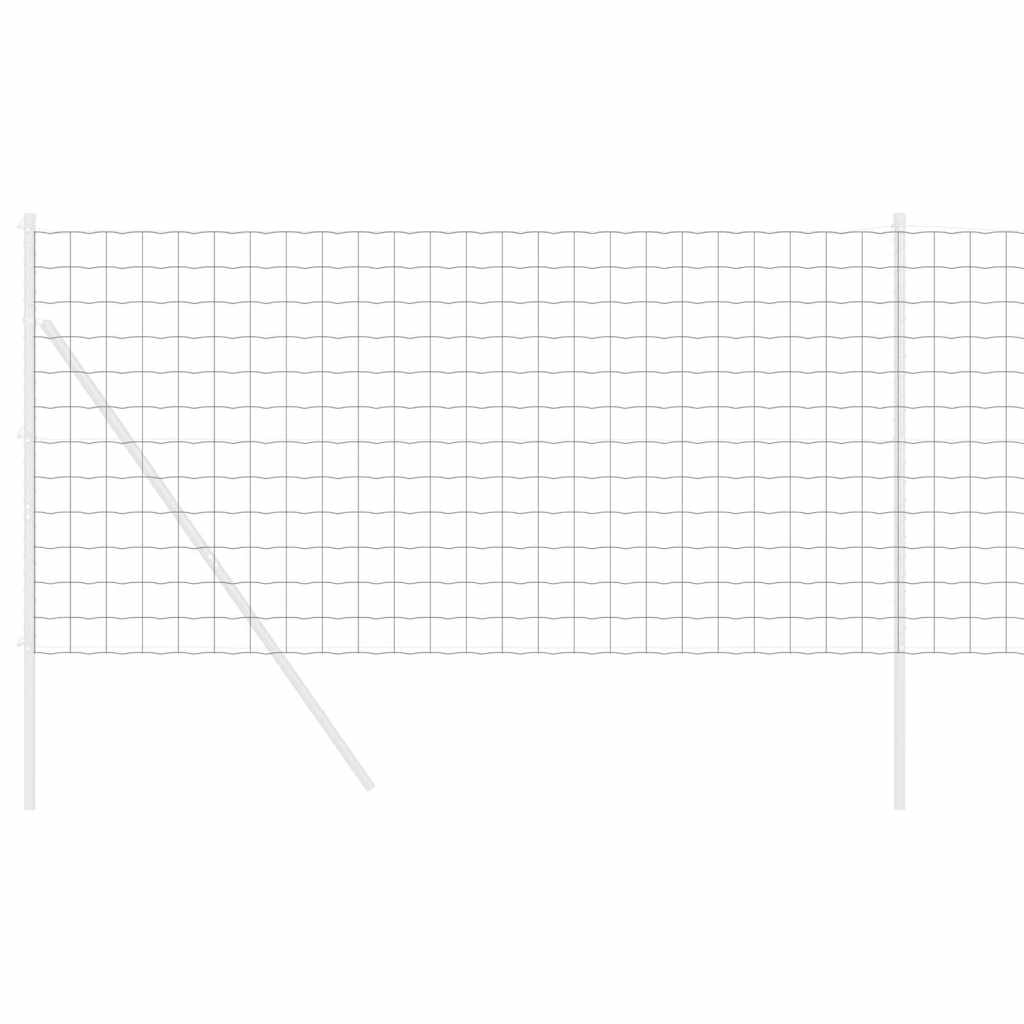 Sechseckgeflechtzaun Silber 1.4 x 50 m Verzinkter Stahl