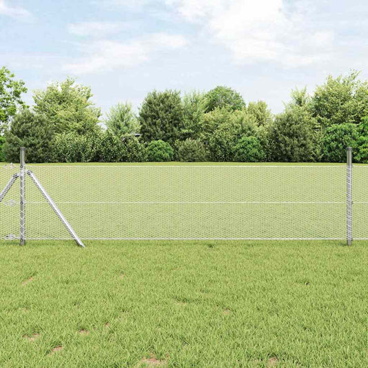 Hexagonzaun Silber 0,6 x 100 m Verzinkter Stahl