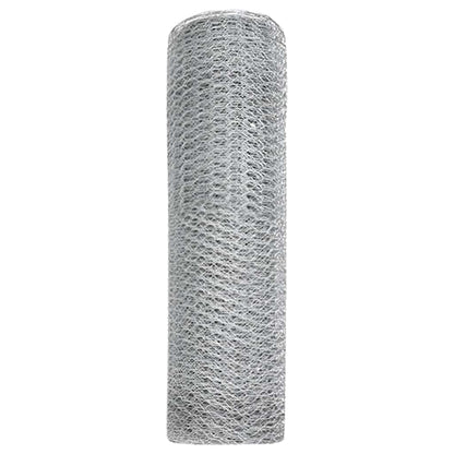 Hexagonzaun Silber 0,6 x 100 m Verzinkter Stahl