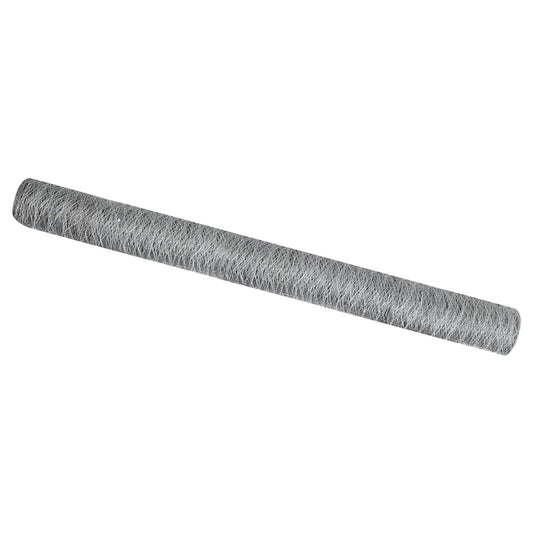 Hexagonzaun Silber 1,5 x 100 m Verzinkter Stahl