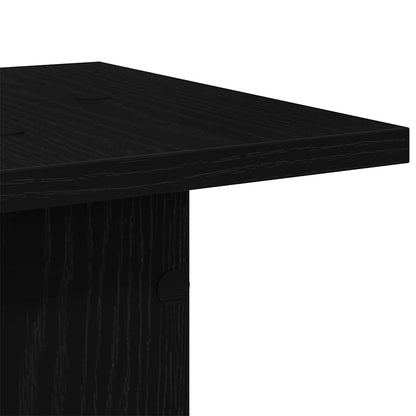 Pflanzenständer 2 pcs Schwarze Eiche 30 x 30 x 95 cm