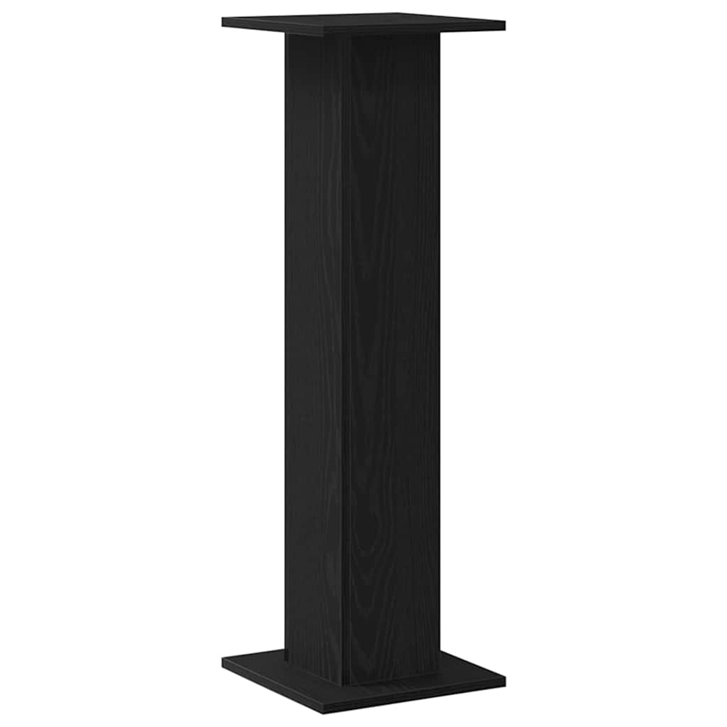 Pflanzenständer 2 pcs Schwarze Eiche 30 x 30 x 95 cm