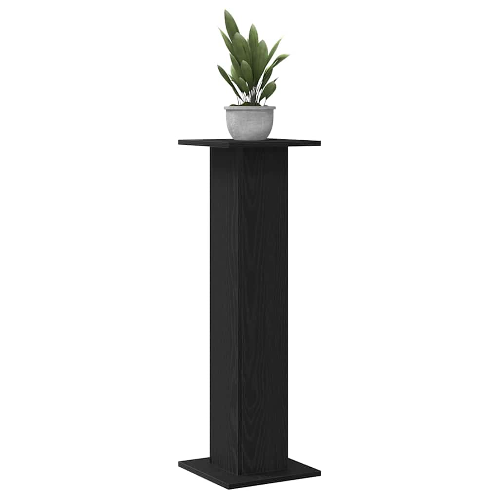 Pflanzenständer 2 pcs Schwarze Eiche 30 x 30 x 95 cm
