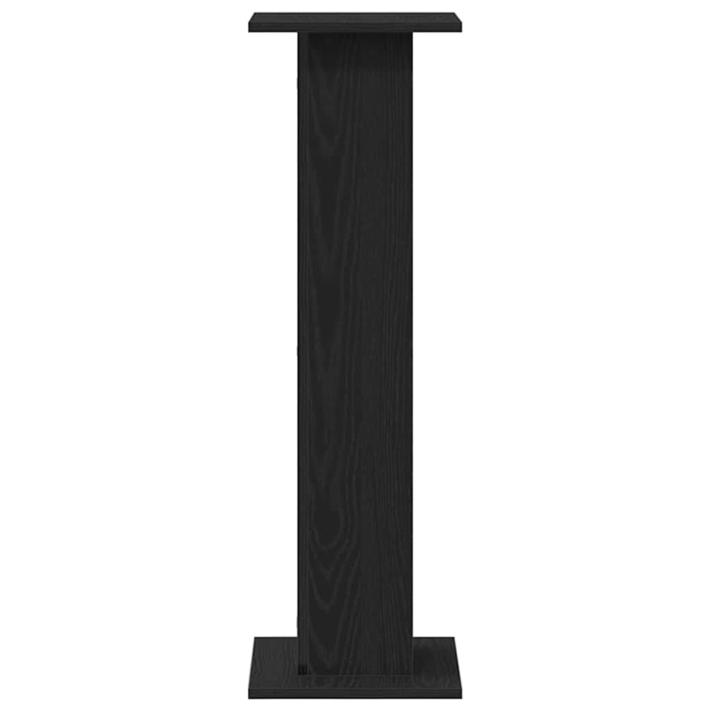 Pflanzenständer 2 pcs Schwarze Eiche 30 x 30 x 95 cm