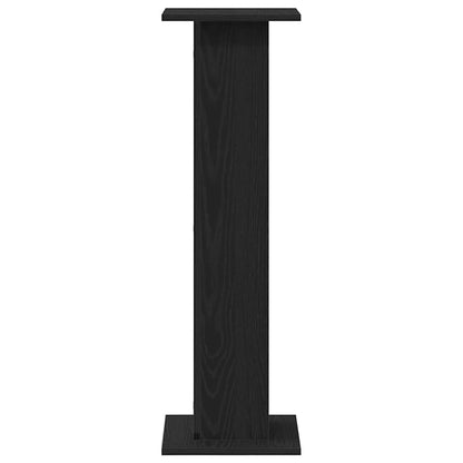 Pflanzenständer 2 pcs Schwarze Eiche 30 x 30 x 95 cm