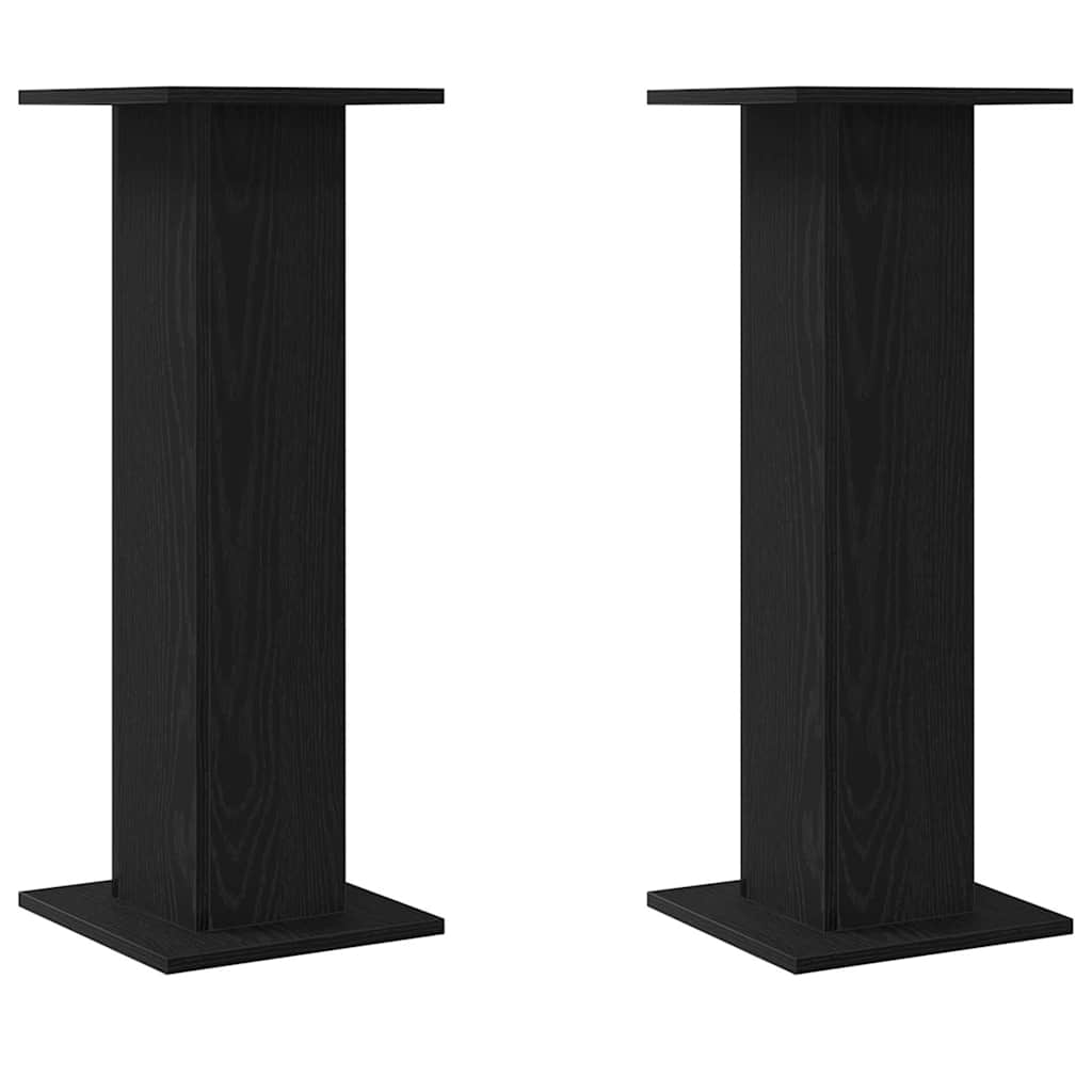 Pflanzenständer 2 pcs Schwarze Eiche 30 x 30 x 80 cm