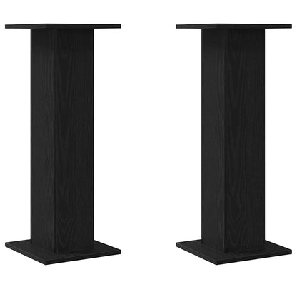 Pflanzenständer 2 pcs Schwarze Eiche 30 x 30 x 80 cm