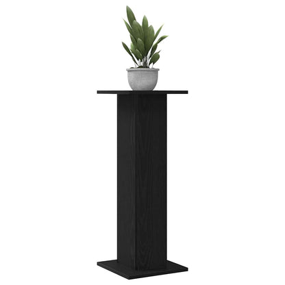 Pflanzenständer 2 pcs Schwarze Eiche 30 x 30 x 80 cm