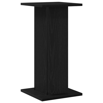 Lautsprecherständer 2 pcs Schwarze Eiche Holzwerkstoff