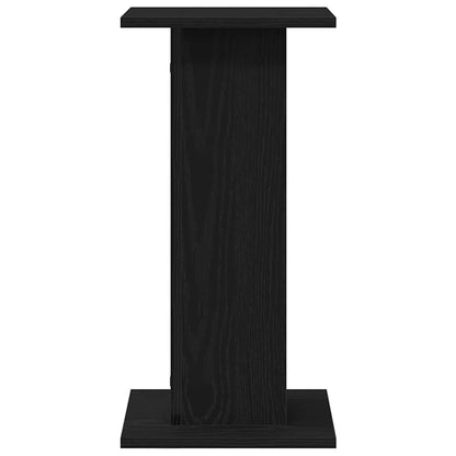 Lautsprecherständer 2 pcs Schwarze Eiche Holzwerkstoff