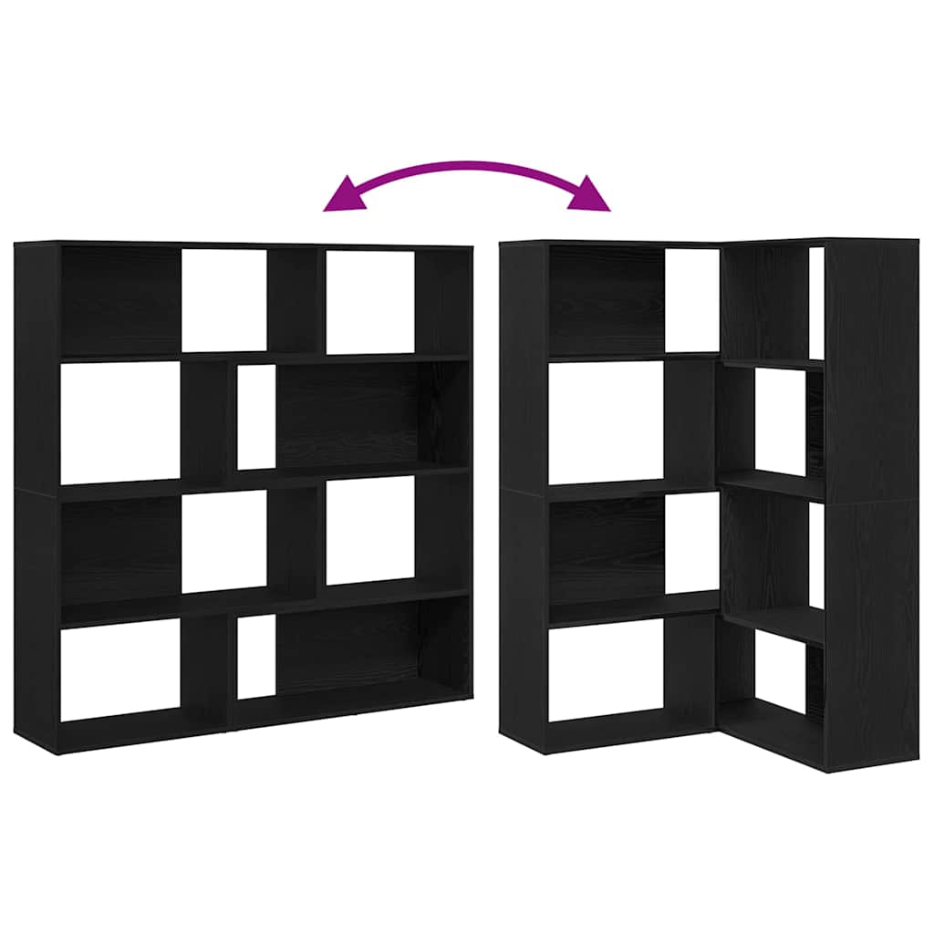 Bücherregal Schwarze Eiche 140 x 30 x 140 cm Holzwerkstoff