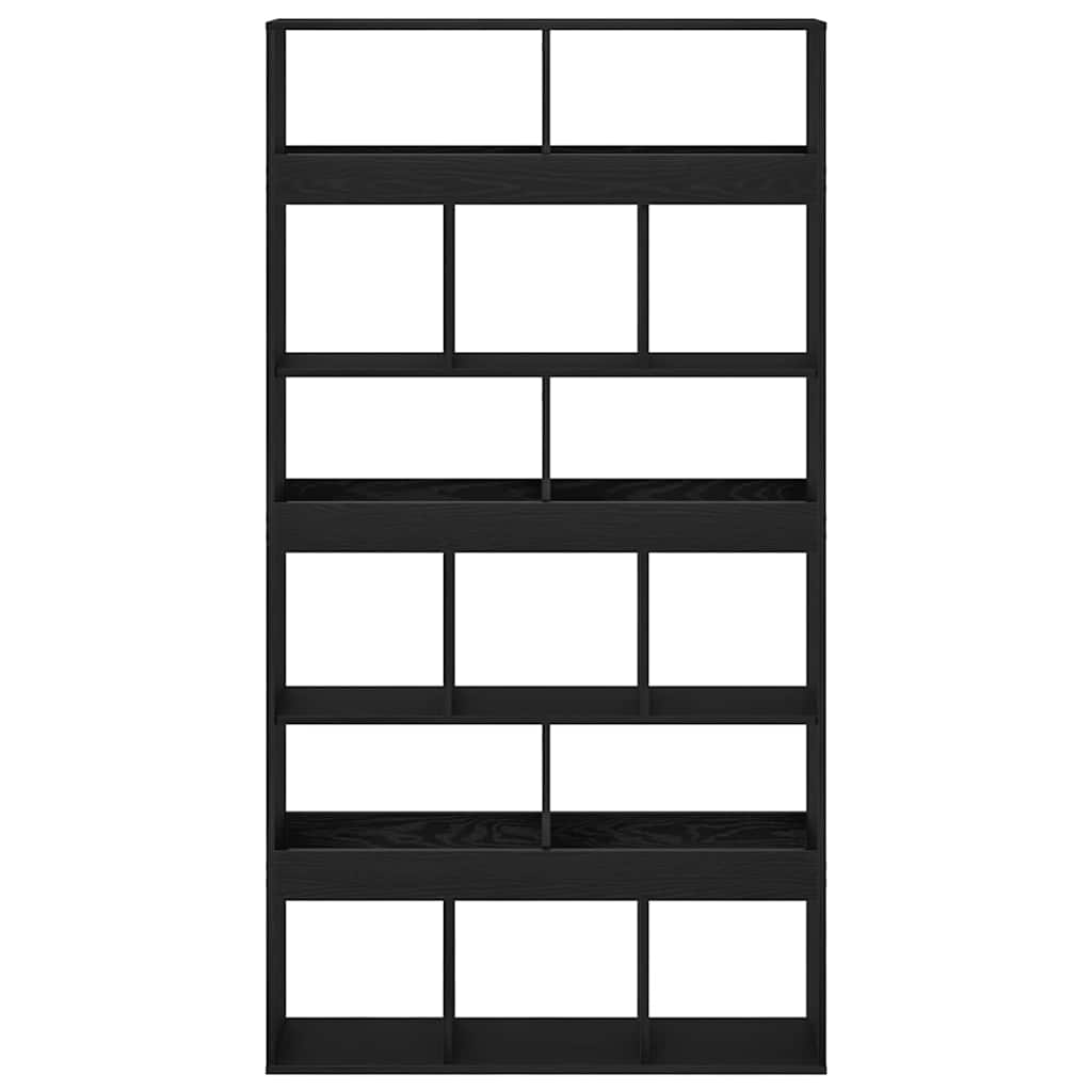 Regal 2 pcs Schwarze Eiche 100 x 33 x 187,5 cm Holzwerkstoff