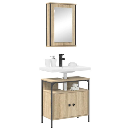 Badezimmermöbel Set 2 pcs Braun 60 x 30 x 60 cm Holzwerkstoff