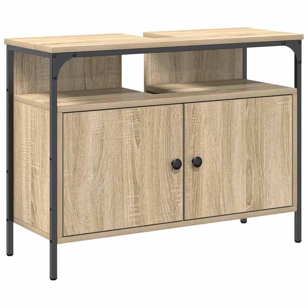 Badezimmermöbel Set 3 pcs Braun 80 x 30 x 60 cm Holzwerkstoff