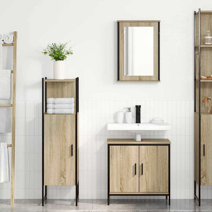 Badezimmermöbel Set 3 pcs Braun 60 x 30 x 60 cm Holzwerkstoff