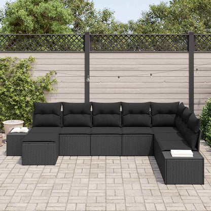 Garten-Sofa-Set mit Kissen 8 pcs 319 x 209 x 85 cm Poly Rattan