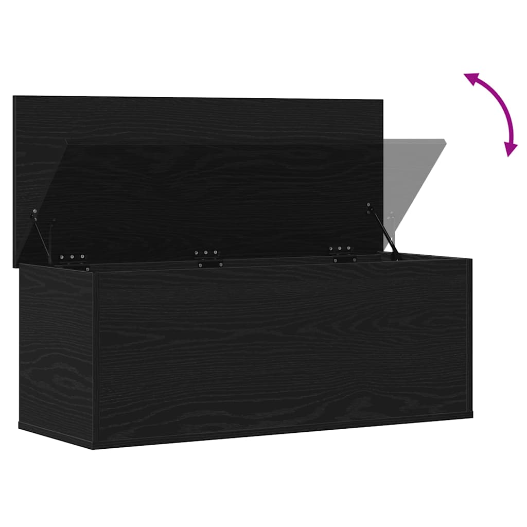 Aufbewahrungsbox Schwarze Eiche 90 x 35 x 35 cm Holzwerkstoff