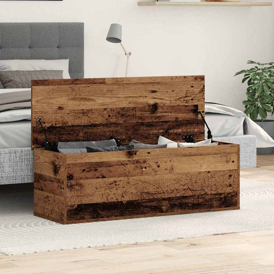 Aufbewahrungsbox Altholz 102 x 35 x 35 cm Holzwerkstoff