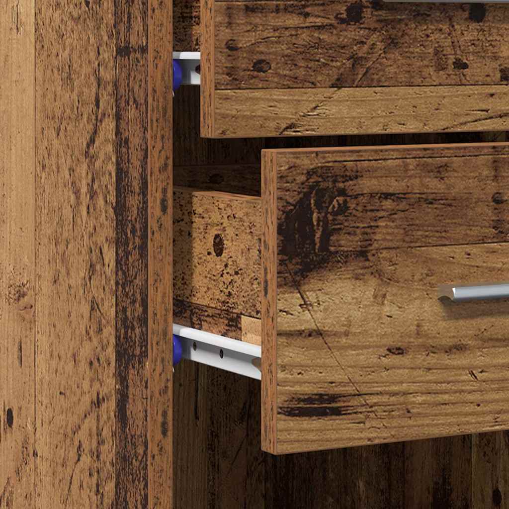 Hochboard Altholz 30 x 42.5 x 185 cm Holzwerkstoff