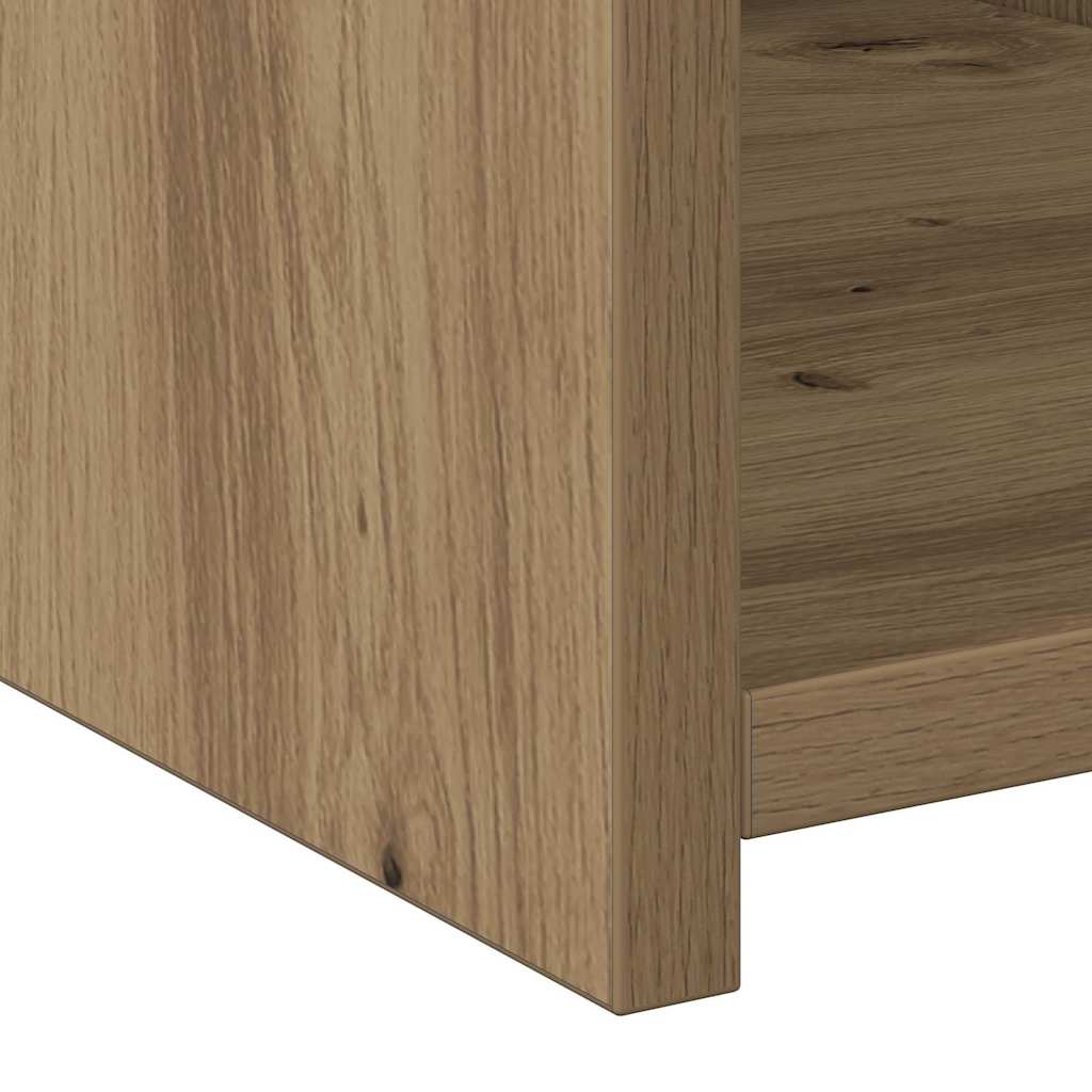 Hochboard Eiche handwerklich 30 x 42.5 x 185 cm Holzwerkstoff