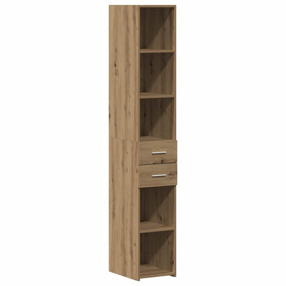 Hochboard Eiche handwerklich 30 x 42.5 x 185 cm Holzwerkstoff