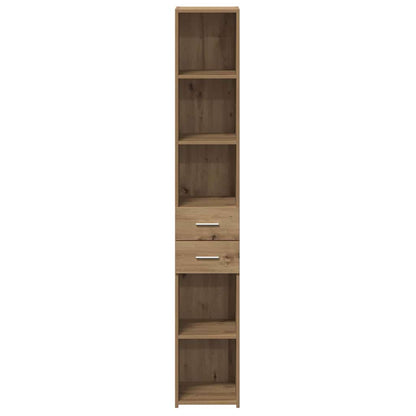 Hochboard Eiche handwerklich 30 x 42.5 x 185 cm Holzwerkstoff