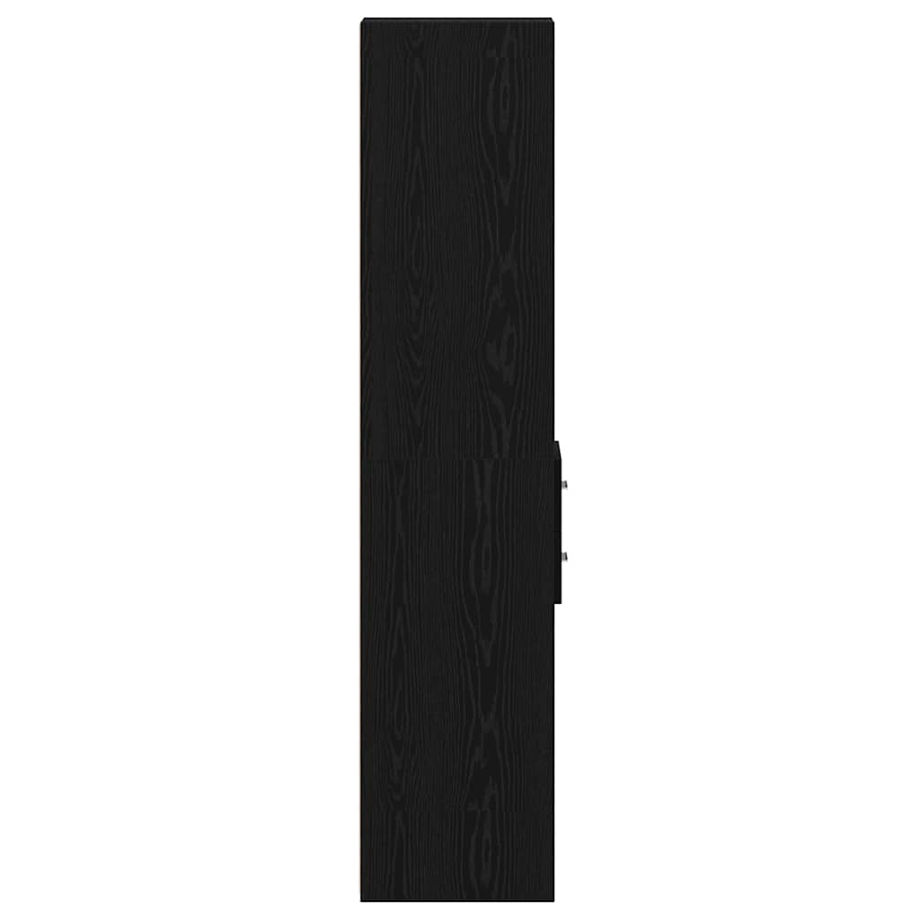 Hochboard Schwarze Eiche 30 x 42.5 x 185 cm Holzwerkstoff