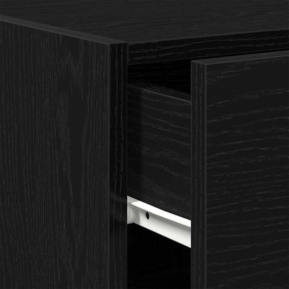 Sideboard Schwarze Eiche 30x42,5x93 cm Engineering Holz