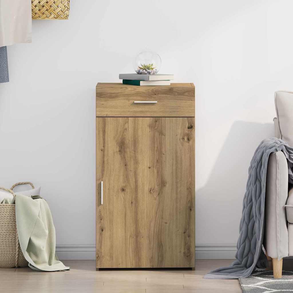 Sideboard Eiche handwerklich 30 x 42.5 x 93 cm Holzwerkstoff