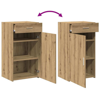 Sideboard Eiche handwerklich 30 x 42.5 x 93 cm Holzwerkstoff
