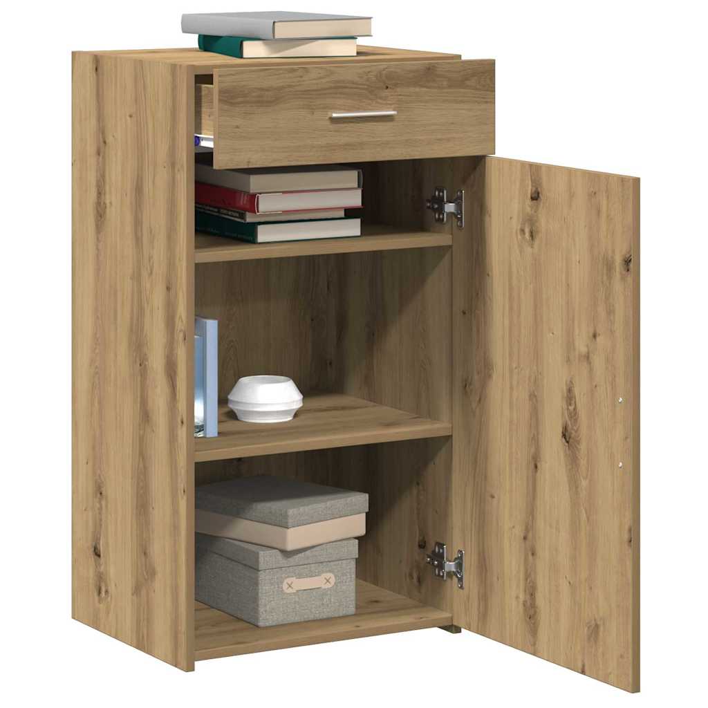 Sideboard Eiche handwerklich 30 x 42.5 x 93 cm Holzwerkstoff