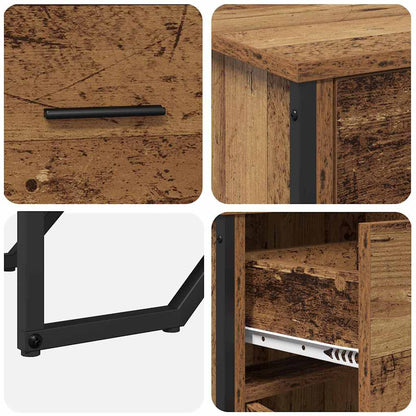Sideboard Altholz 97 x 32,5 x 74,5 cm Holzwerkstoff