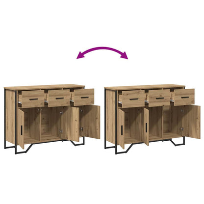 Sideboard Eiche handwerklich 97 x 32,5 x 74,5 cm Holzwerkstoff