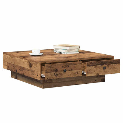 Couchtisch Altholz 90 x 90 x 28 cm Holzwerkstoff