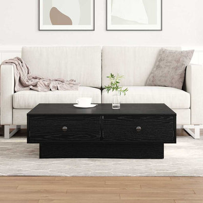 Couchtisch Schwarze Eiche 90 x 90 x 28 cm Holzwerkstoff