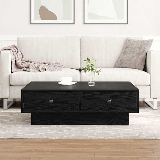 Couchtisch Schwarze Eiche 90 x 90 x 28 cm Holzwerkstoff