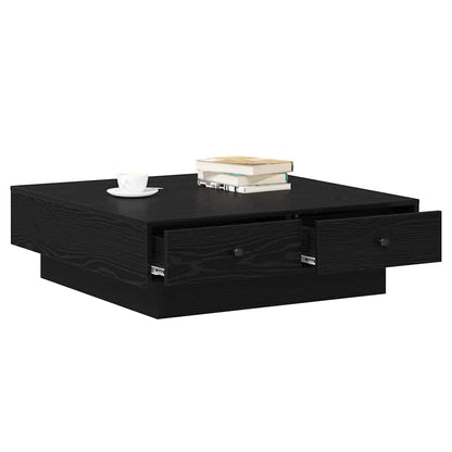 Couchtisch Schwarze Eiche 90 x 90 x 28 cm Holzwerkstoff