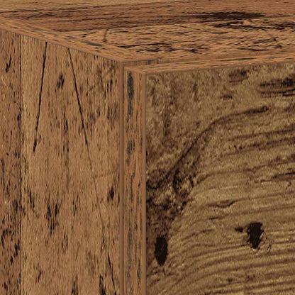 Badezimmerschrank mit Tür Altholz 40 x 37 x 59 cm Holzwerkstoff