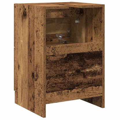 Badezimmerschrank mit Tür Altholz 40 x 37 x 59 cm Holzwerkstoff