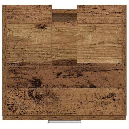 Badezimmerschrank mit Tür Altholz 40 x 37 x 59 cm Holzwerkstoff