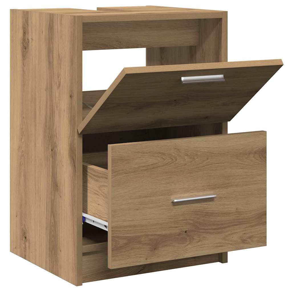 Badezimmerschrank Artisan-Eiche 40 x 37 x 59 cm Holzwerkstoff