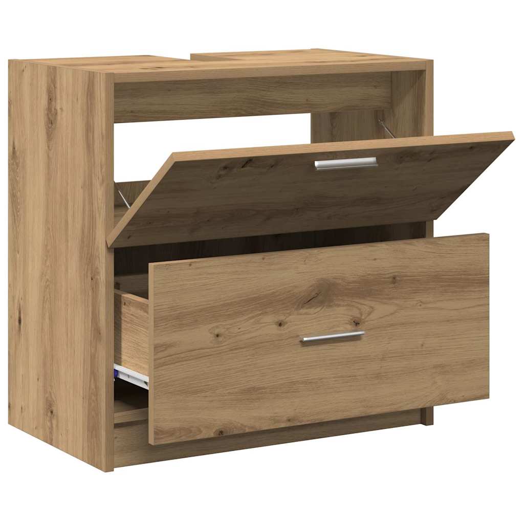 Badezimmerschrank Artisan-Eiche 59 x 37 x 59 cm Holzwerkstoff