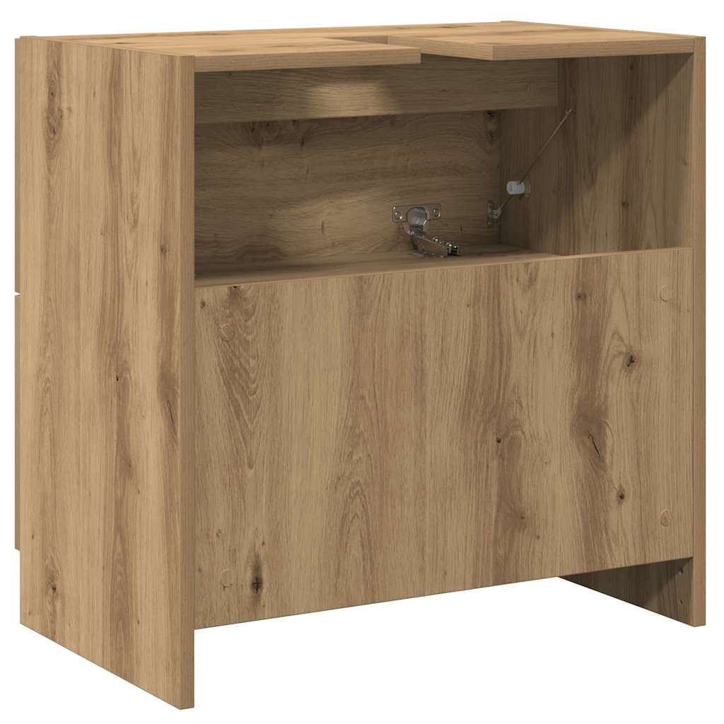 Badezimmerschrank Artisan-Eiche 59 x 37 x 59 cm Holzwerkstoff