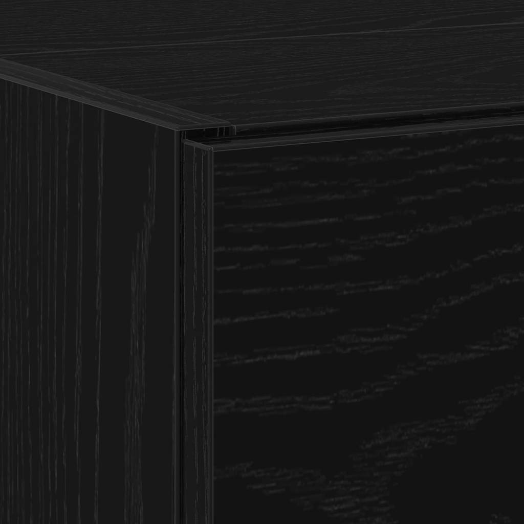 Badezimmerschrank mit Tür Schwarz Eichen-Optik 59 x 37 x 59 cm